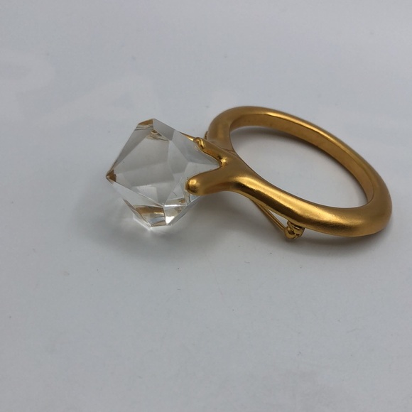 Vintage Oversized Statement Piece Engagement Ring  Pin - Picture 2 of 6